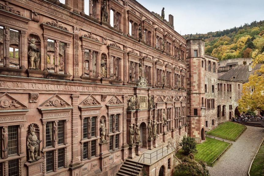 Foto: Staatliche Schlösser und Gärten Baden-Württemberg, Günther Bayerl Schloss Heidelberg, Ottheinrichsbau