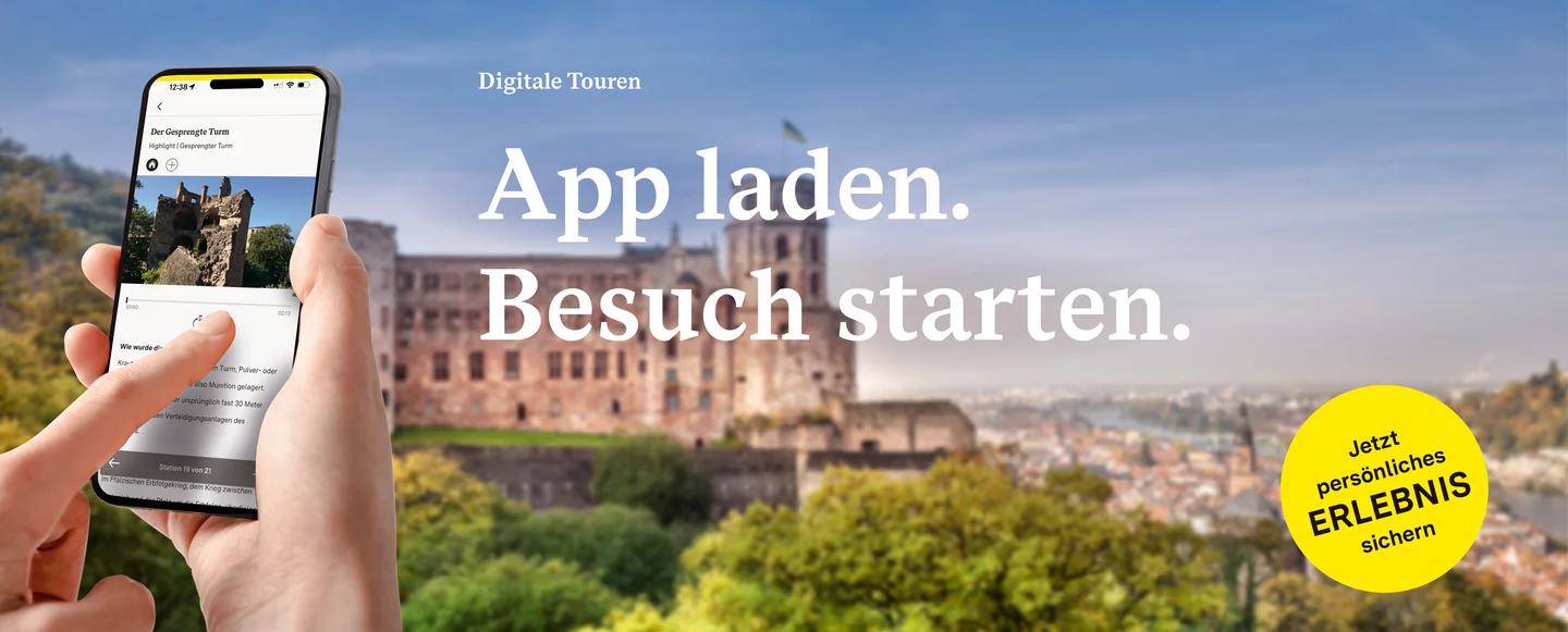 Schloss Heidelberg, Digitale Tour Werbebanner App